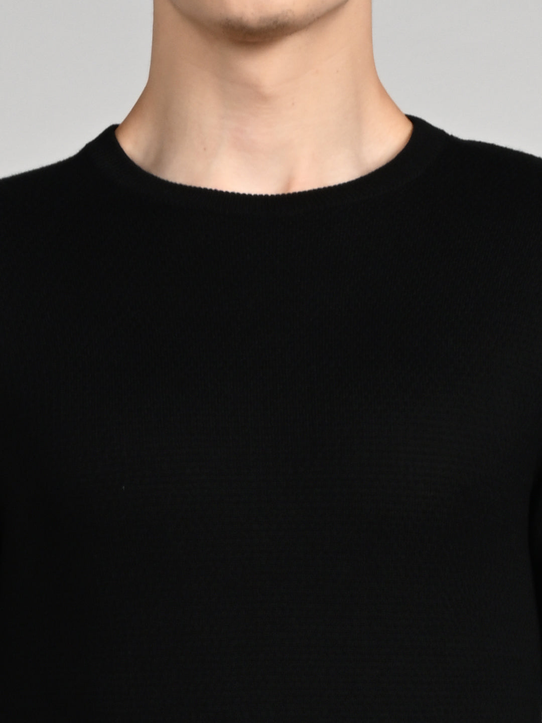 Killer Men Round Neck Balck Sweaters