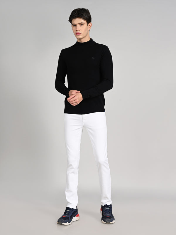 Killer Men High Neck Black Sweaters