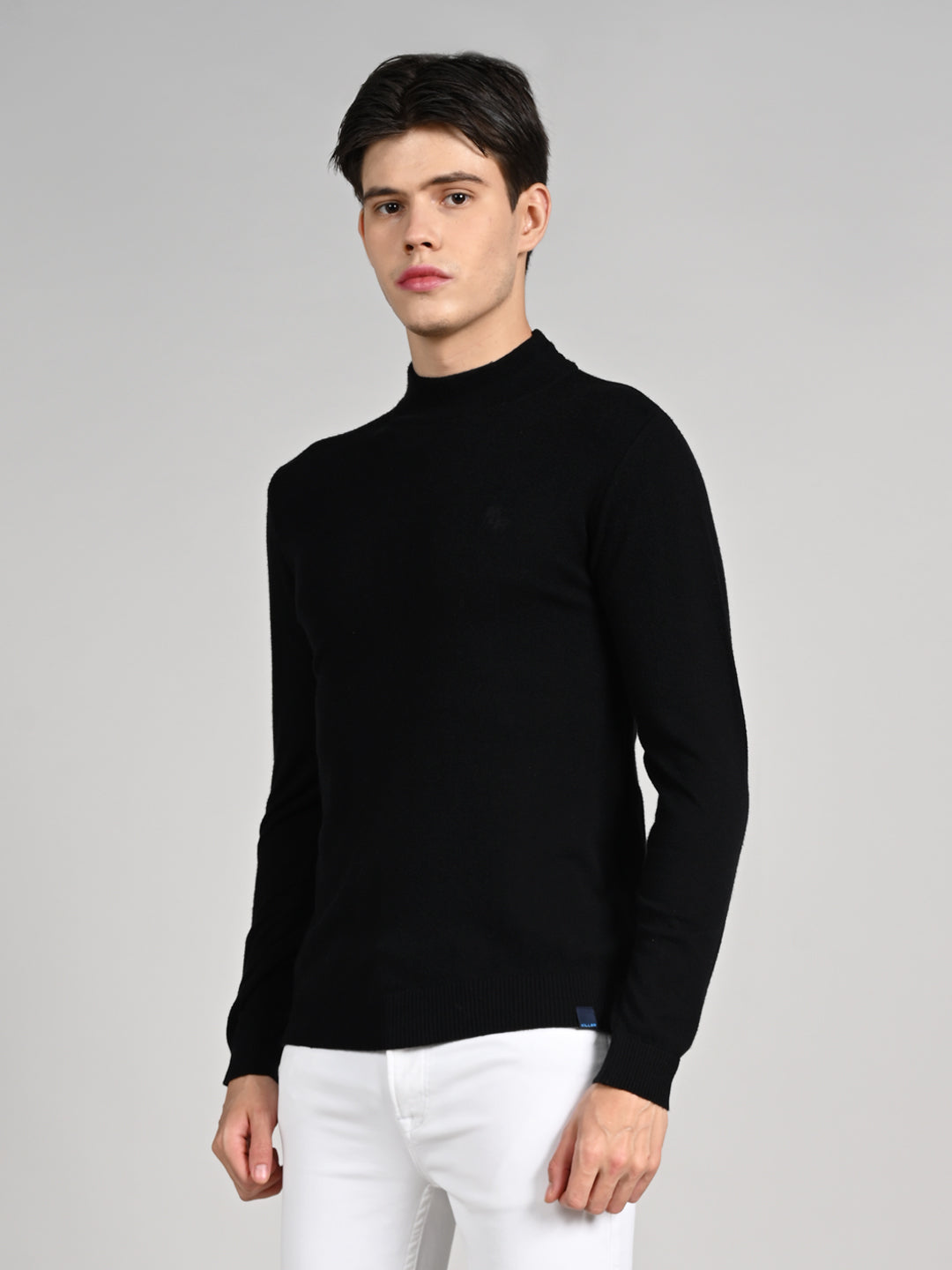 Killer Men High Neck Black Sweaters