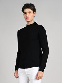 Killer Men High Neck Black Sweaters
