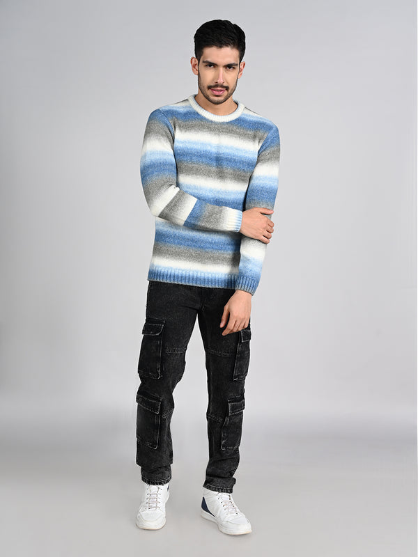 Killer Men Round Neck Khaki Sweaters