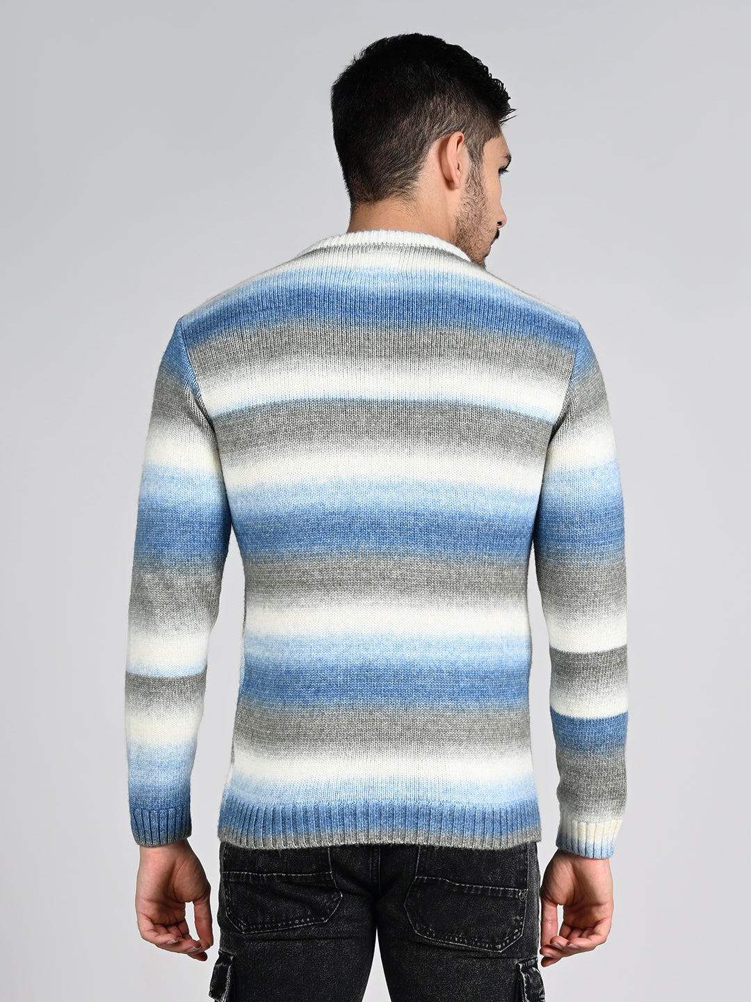 Killer Men Round Neck Khaki Sweaters