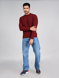 Killer Men High Neck Wine Sweaters