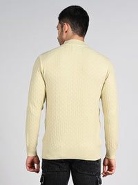 Killer Men High Neck Beige Sweaters