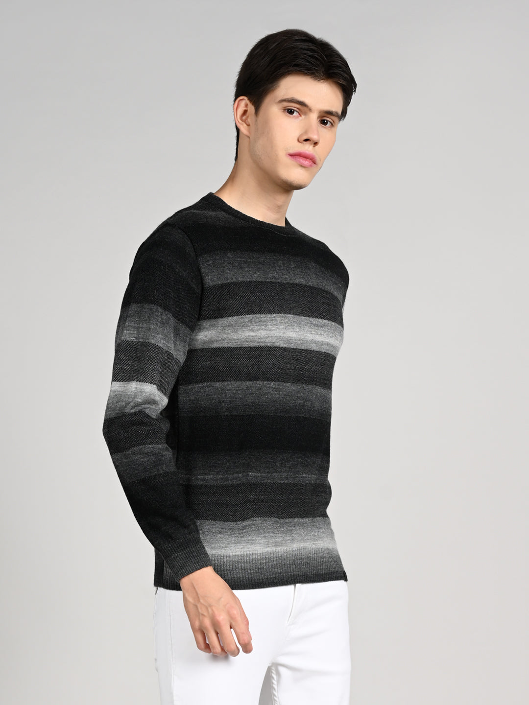 Killer Men Round Neck Balck Sweaters
