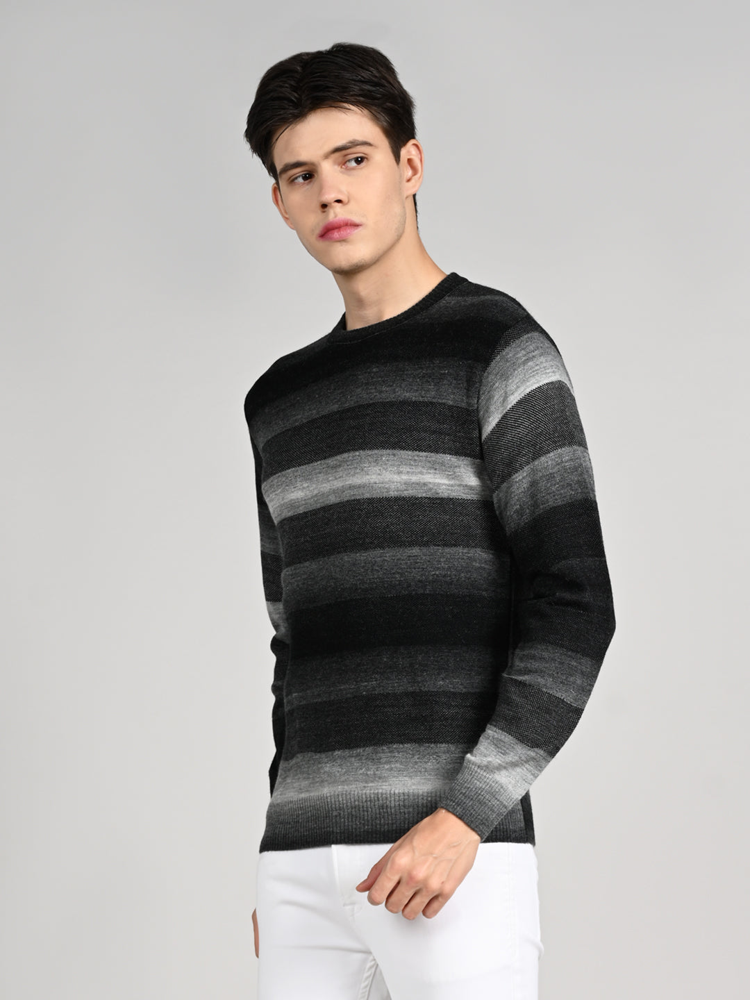 Killer Men Round Neck Balck Sweaters
