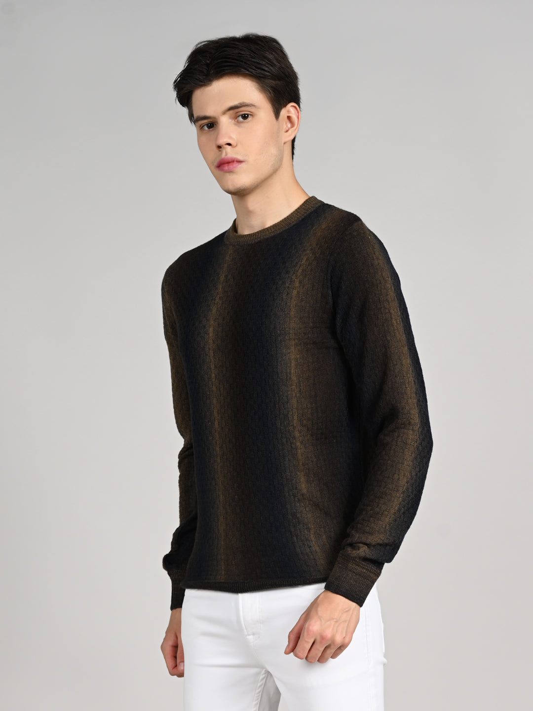 Killer Men Round Neck Navy Sweaters