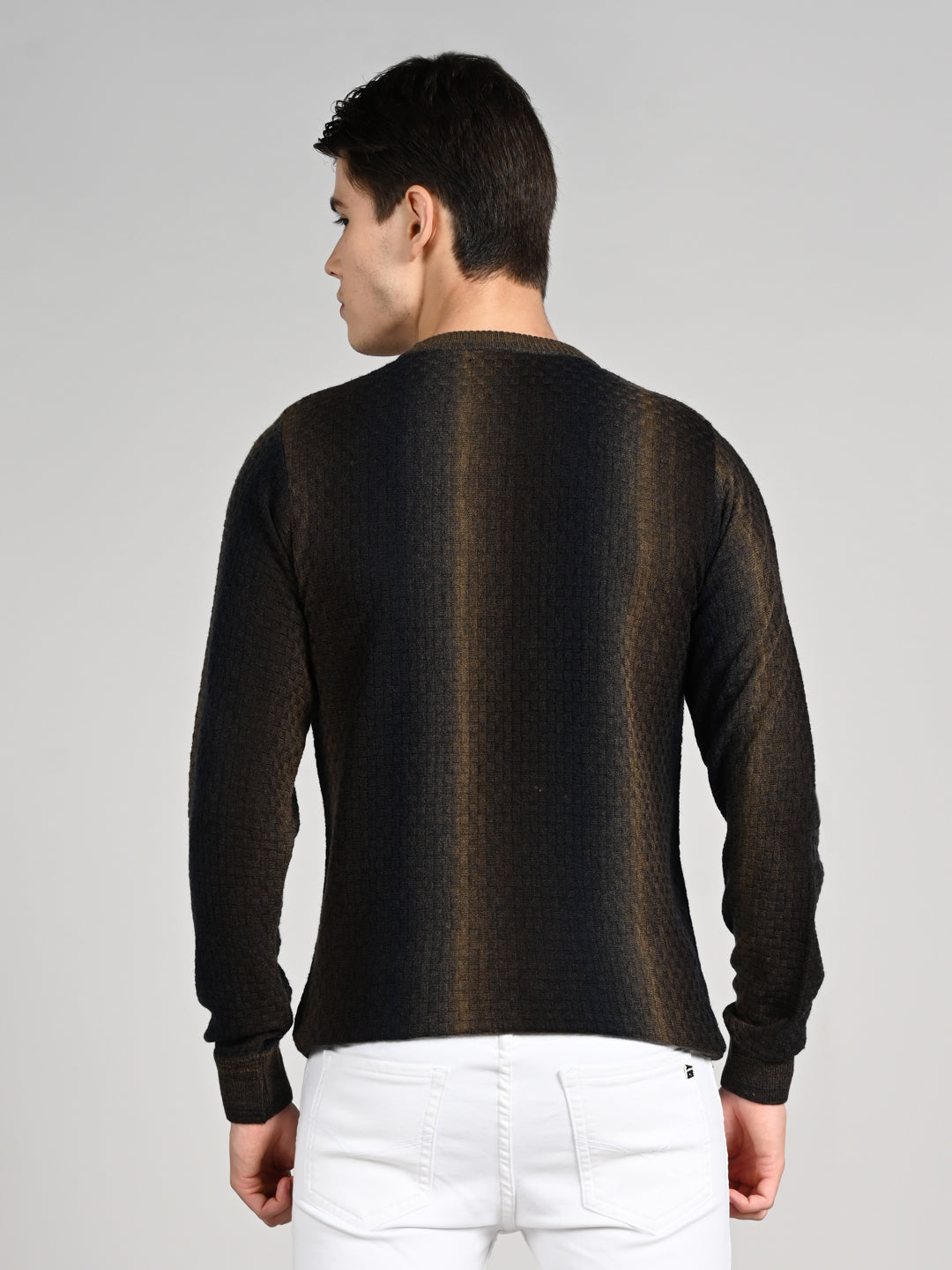 Killer Men Round Neck Navy Sweaters