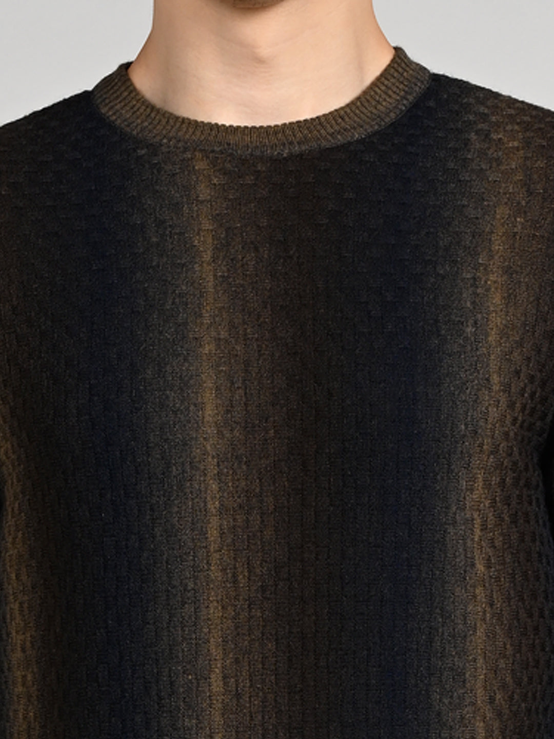 Killer Men Round Neck Navy Sweaters