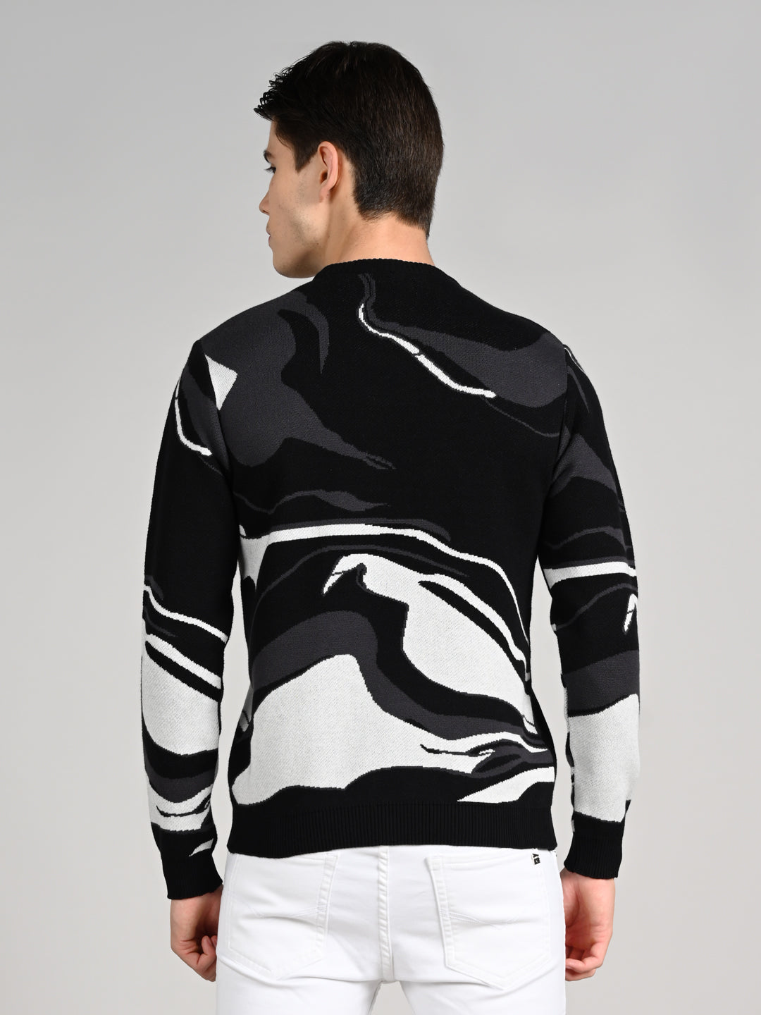 Killer Men Round Neck Balck Sweaters