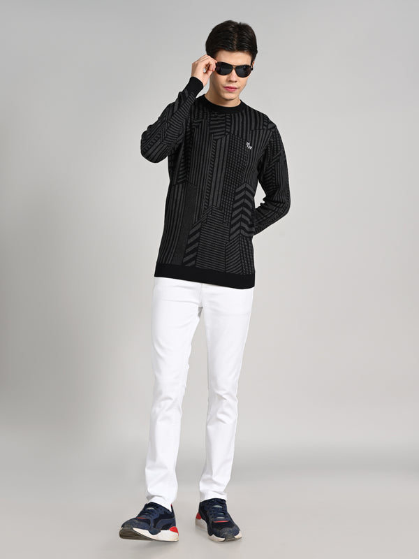 Killer Men Round Neck Balck Sweaters