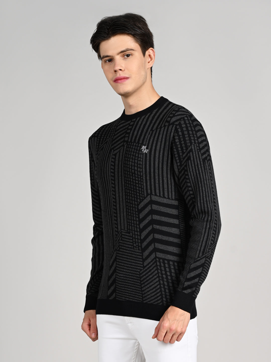 Killer Men Round Neck Balck Sweaters