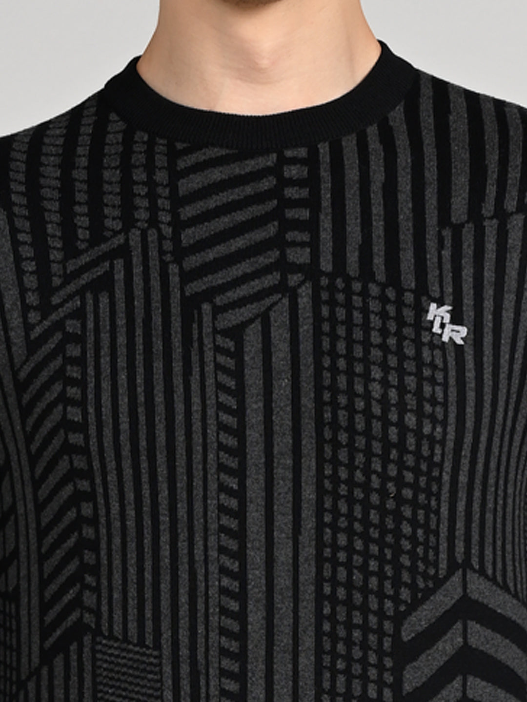 Killer Men Round Neck Balck Sweaters