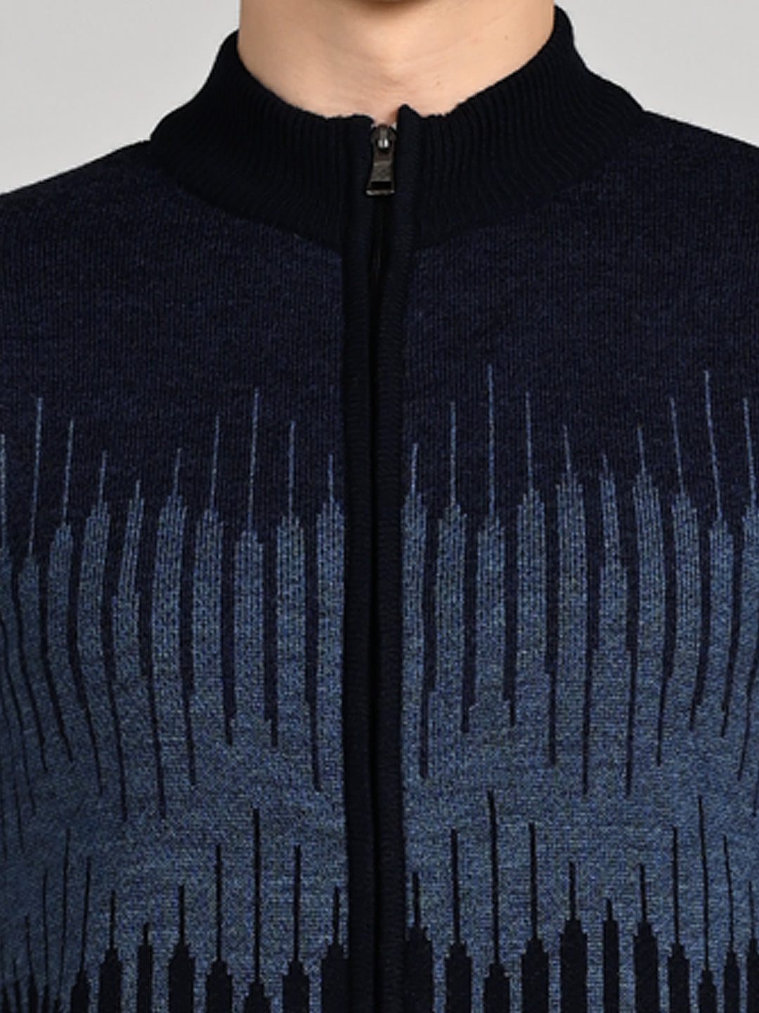 Killer Men Round Neck Navy Sweaters