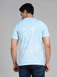 Killer Men Light Blue Printed Round Neck T-Shirts
