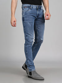 Killer Men Light Blue Solid Slim Fit Jeans