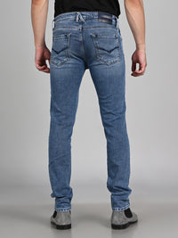 Killer Men Light Blue Solid Slim Fit Jeans