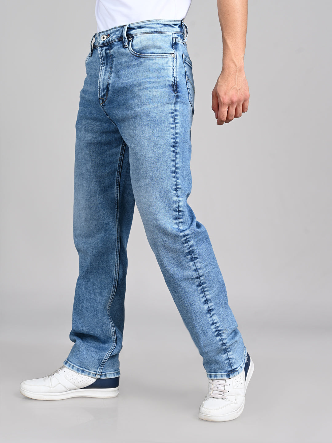 Killer Men Light Blue Solid Slim Fit Jeans