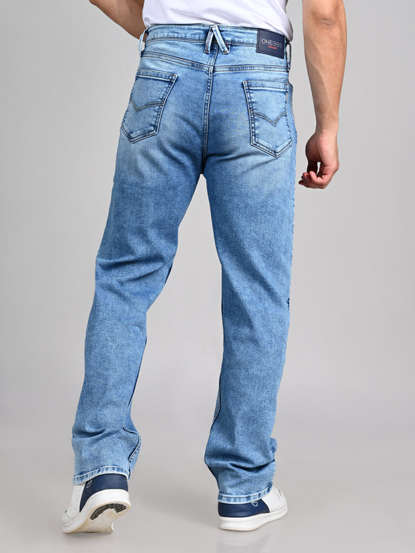 Killer Men Light Blue Solid Slim Fit Jeans
