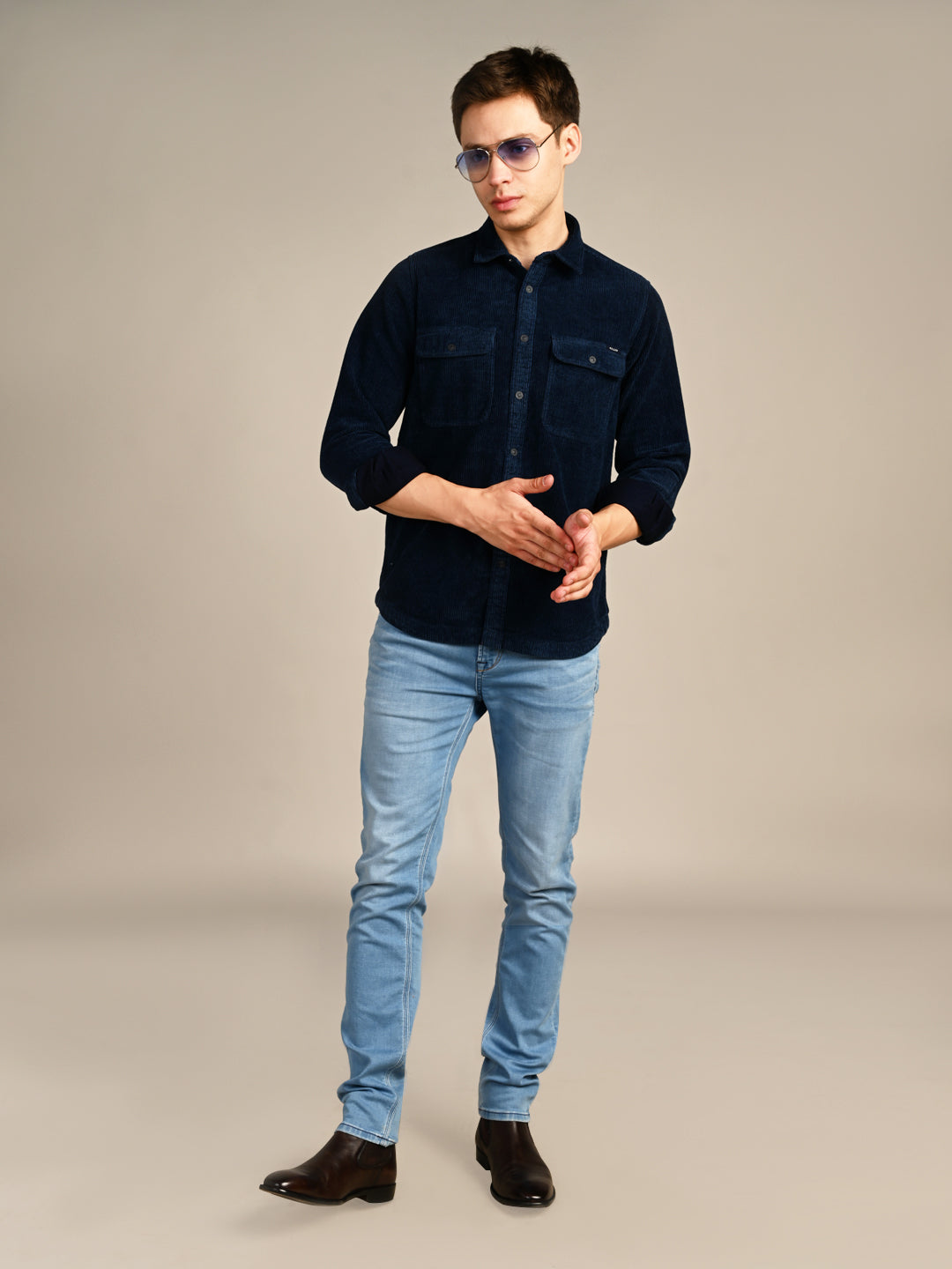 Killer Men Light Blue Solid Slim Fit Jeans