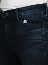 Killer Men Dark Blue Solid Slim Fit Jeans