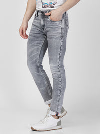 Killer Men Light Grey Solid Slim Fit Jeans