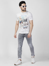 Killer Men Light Grey Solid Slim Fit Jeans