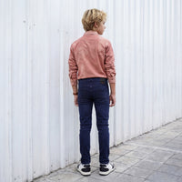 Kid's Peach Regular Fit Shirts