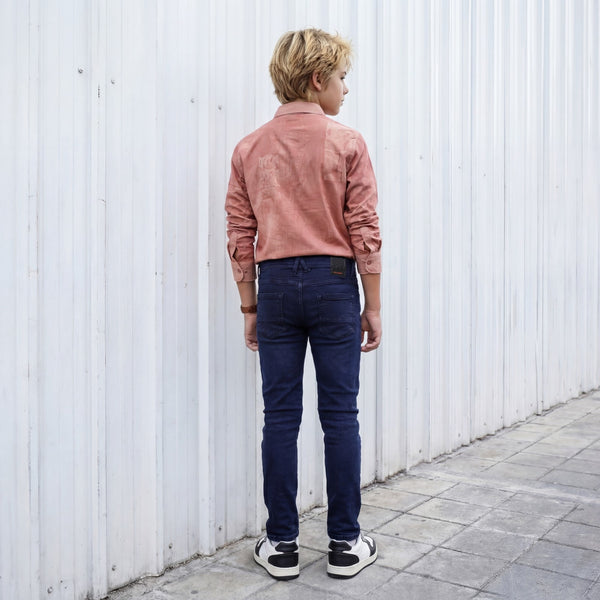 Kid's Peach Regular Fit Shirts