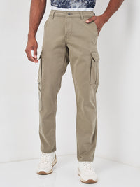 Killer Men Khaki Solid Cargo