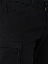 Killer Men Black Solid Cargo