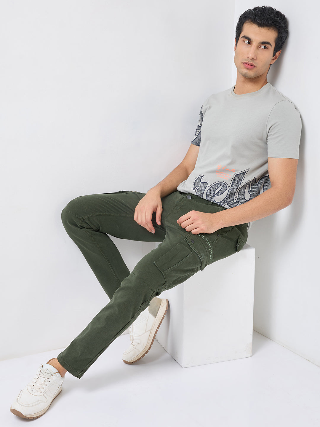 Killer Men Green Solid Cargo