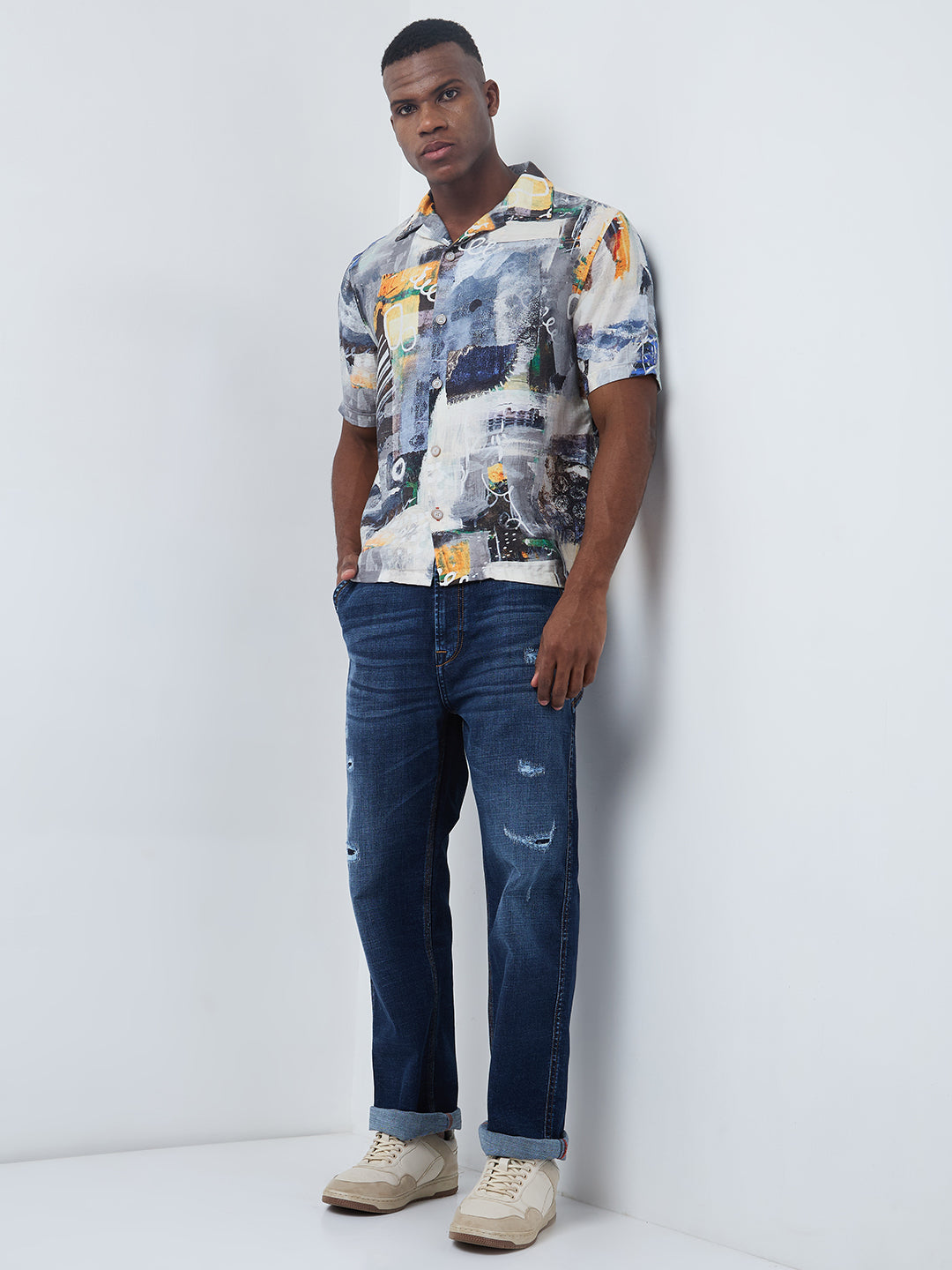 Killer Men Printed Half Sleeve Regular Fit Shirts