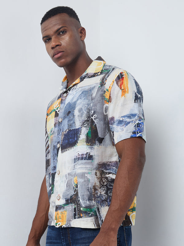 Killer Men Printed Half Sleeve Regular Fit Shirts