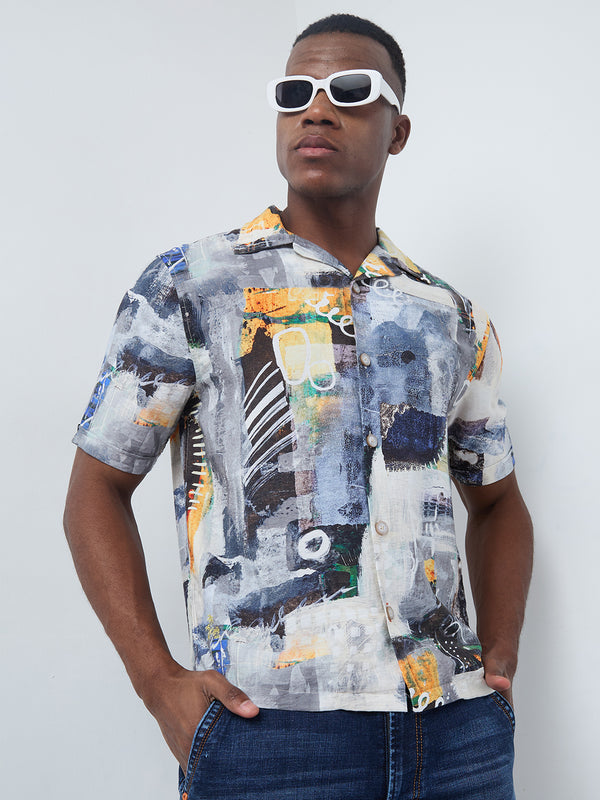 Killer Men Printed Half Sleeve Regular Fit Shirts