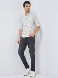 Killer Men Light Green Checks Slim Fit Shirts