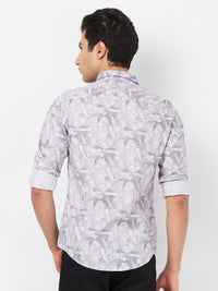 Killer Men Grey Printed Slim Fit Shirts