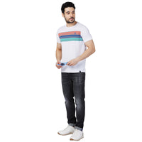 Killer Men White Printed Slim Fit T-Shirt