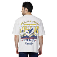 Killer Men White Printed Slim Fit T-Shirt