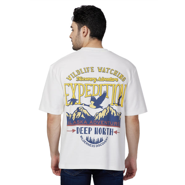 Killer Men White Printed Slim Fit T-Shirt