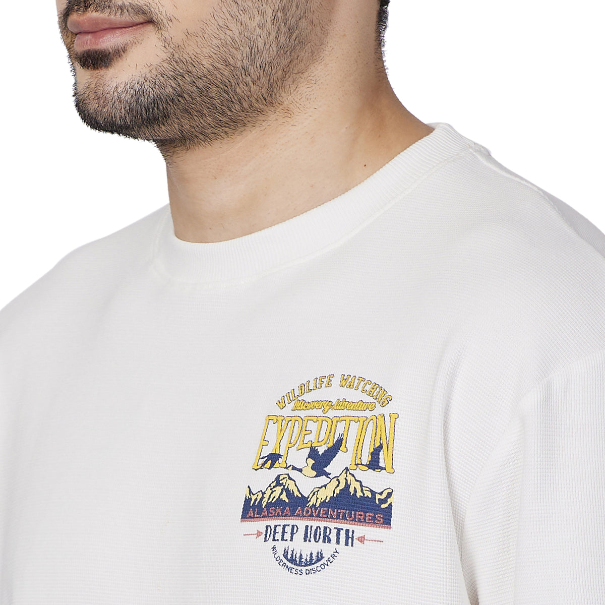 Killer Men White Printed Slim Fit T-Shirt