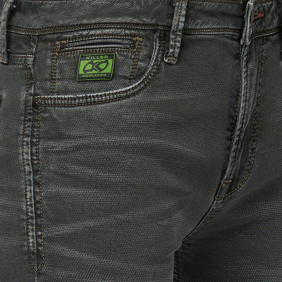 Killer Men Olive Slim Fit Jeans