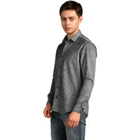 Killer Men Grey Printed Slim Fit Shirts