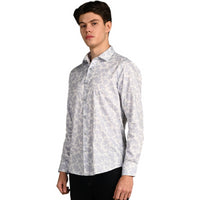 Killer Men Grey Printed Slim Fit Shirts