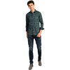 Killer Men Dark Green Printed Slim Fit Shirts