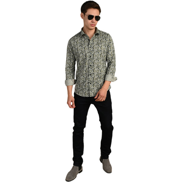 Killer Men Multicolor Printed Slim Fit Shirts
