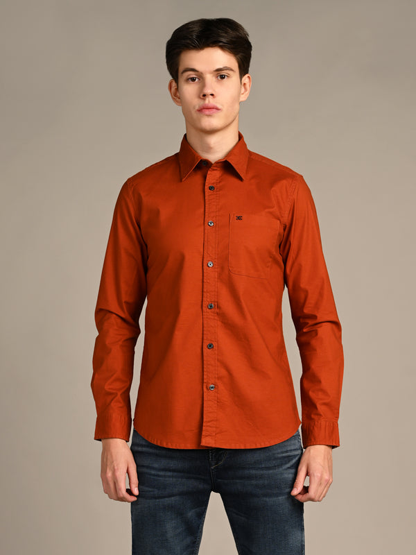 Killer Men Brick Solid Slim Fit Shirts