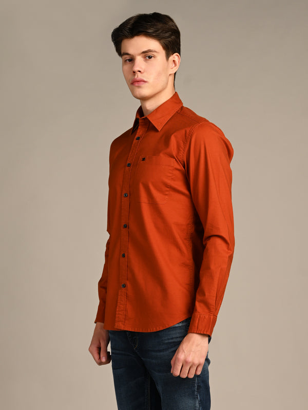 Killer Men Brick Solid Slim Fit Shirts