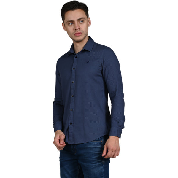 Killer Men Grey Solid Slim Fit Shirts