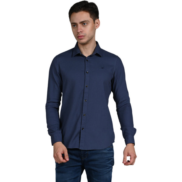 Killer Men Grey Solid Slim Fit Shirts